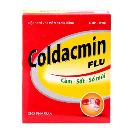 Hướng dẫn sử dụng thuốc Coldacmin Flu trị cảm sốt, sổ mũi