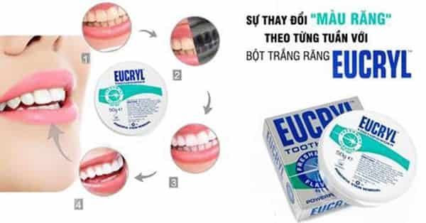 Bột tẩy trắng răng Eucryl có tốt không?