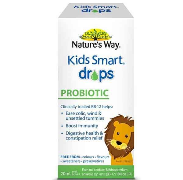 Kids Smart Drops Probiotic hỗ trợ tiêu hóa, bé ăn ngon
