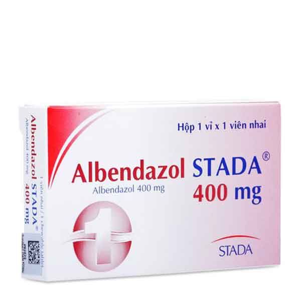Thuốc tẩy giun/ sán Albendazol Stada