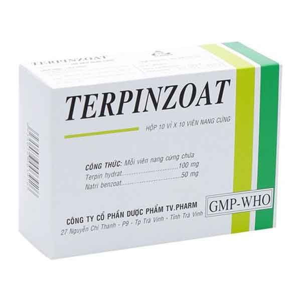 Thuốc Terpinzoat điều trị ho, long đờm, ho do viêm phế quản