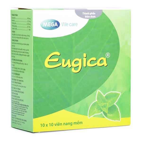 Thuốc ho Eugica điều trị các chứng ho, đau họng, sổ mũi, cảm cúm