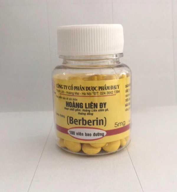 Thuốc đau bụng đi ngoài Berberin Hoàng Liên ĐY