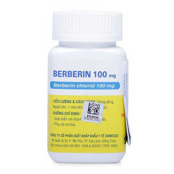 Thuốc Berberin thuộc thuốc nhóm đường tiêu hóa