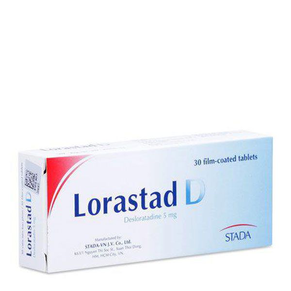 Thuốc viêm mũi dị ứng & nổi mề đay Lorastad D 5g
