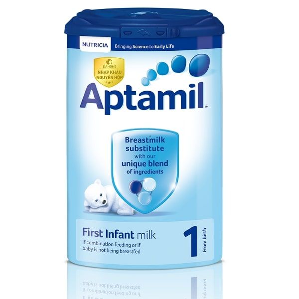 Sữa Aptamil vị nhạt dễ uống giúp bé dễ tiêu hóa