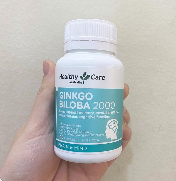 Viên uống Ginkgo Biloba 2000mg Healthy Care Úc