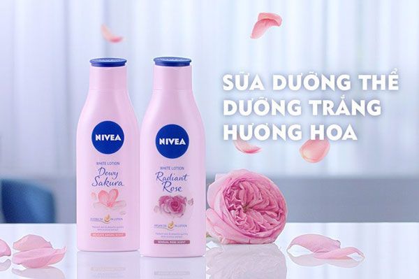 Sữa dưỡng thể trắng da hương hoa Nivea White Lotion