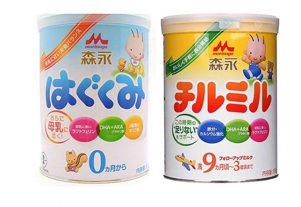 Sữa Nhật Morinaga cho bé từ 0 tới 9 tháng