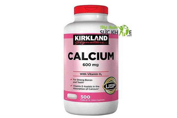 Canxi cho người lớn Calcium + D3 Kirkland