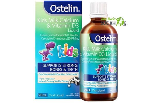 Thuốc Calcium Ostelin Kids và Vitamin D của Úc