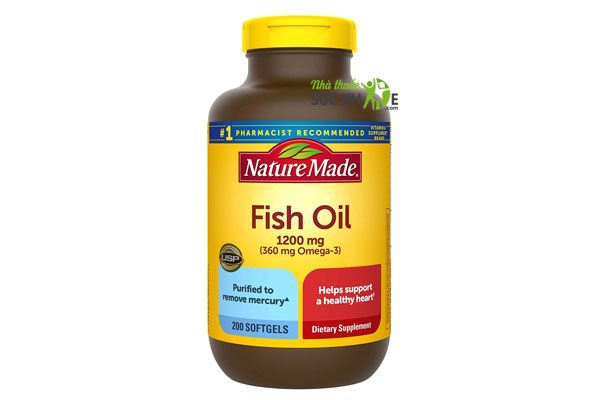 Dầu cá Nature Made Fish Oil Omega 3 1200mg