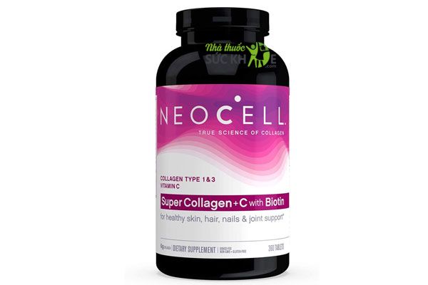 Thuốc viên collagen của Mỹ NeoCell Super Collagen +C Type 1&3 