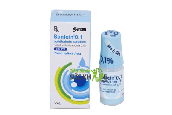 Thuốc nhỏ trị rối loạn biểu mô giác,kết mạc Sanlein Dry Eye