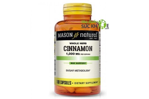 Thuốc tiểu đường Mason Natural Cinnamon