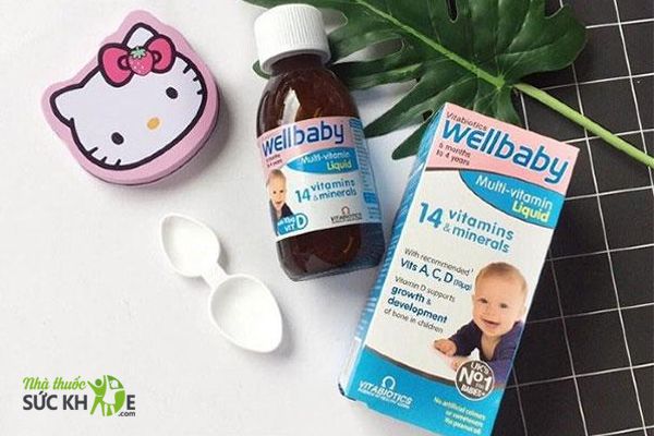 Wellbaby Multi Vitamin Liquid bổ sung hàm lượng vitamin và khoáng chất thiết yếu cho sự phát triển toàn diện của trẻ