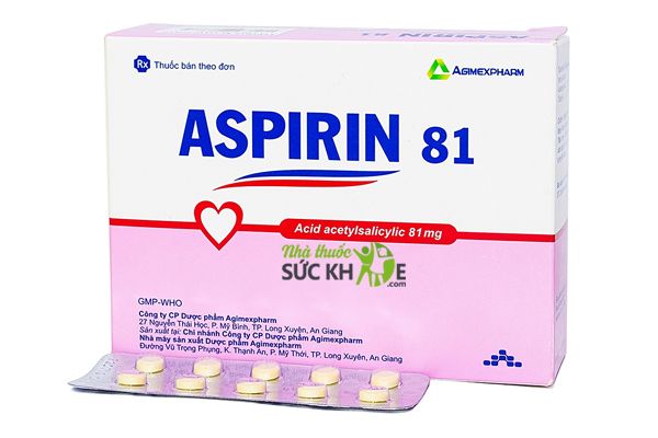 Liều lượng sử dụng thuốc Aspirin 81mg
