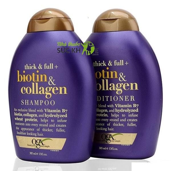 Dầu gội chăm sóc tóc mềm mượt Biotin & Collagen OGX 