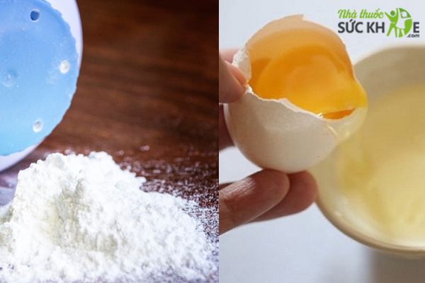 Phương pháp phấn rôm kết hợp lòng trắng trứng