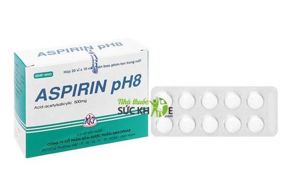 Liều lượng sử dụng thuốc Aspirin pH8 