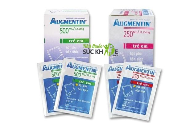 Thuốc Augmentin có hai dạng là dạng viên nén và hỗn dịch uống 
