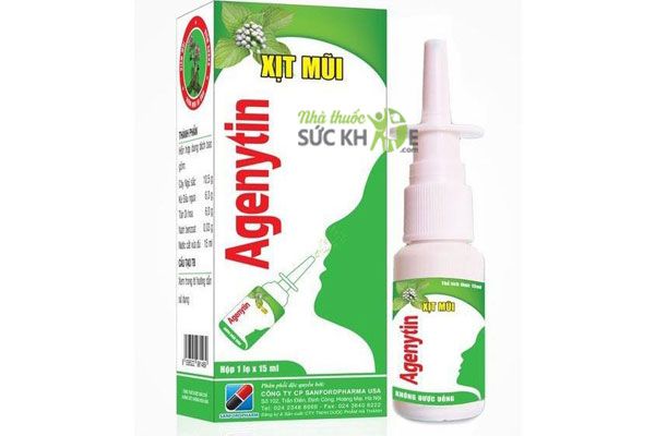 Thuốc xịt mũi Agenytin hỗ trợ điều trị viêm mũi