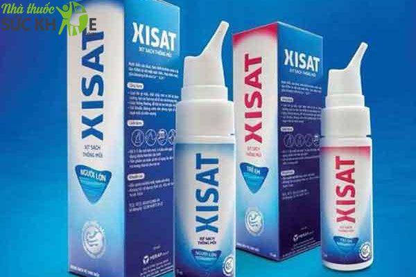 Thuốc xịt mũi Xisat làm sạch, thông mũi loại bỏ chất nhầy
