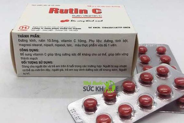 Rutin C có thể tương tác với thuốc sắt, Fuphenazin và vitamin B12