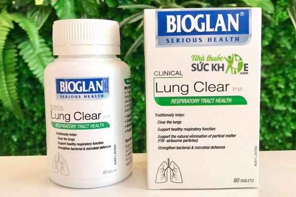Thuốc bổ phổi, thanh lọc phổi Bioglan Lung Clear 