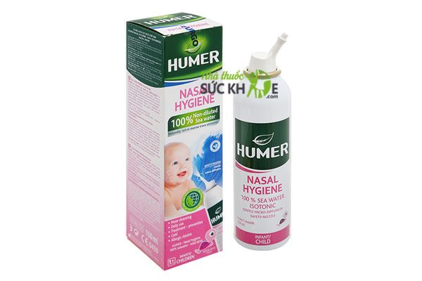 Xịt muối biển vệ sinh mũi cho bé Humer Children
