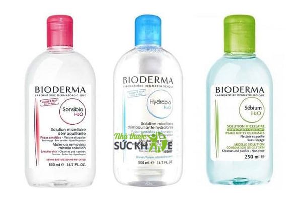 Trên thị trường có 3 loại tẩy trang Bioderma