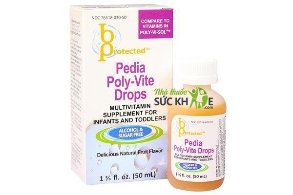 Vitamin tổng hợp cho bé 8 tháng Pedia Poly Vite Drops