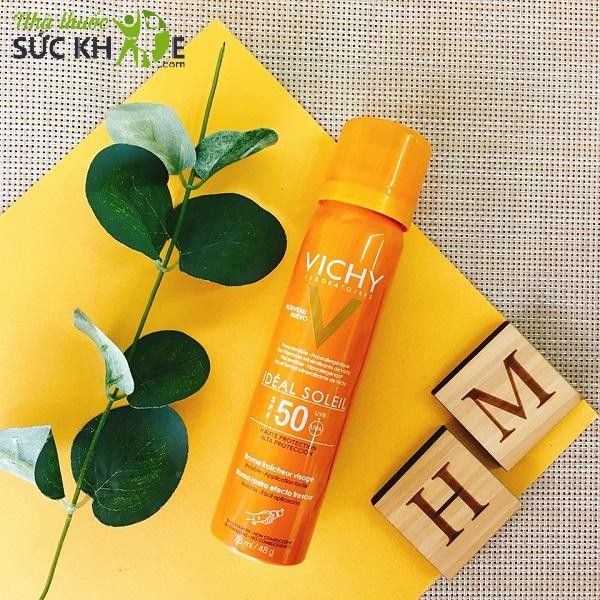 Xịt chống nắng Vichy Ideal Soleil Face Mist SPF 50 PA+++