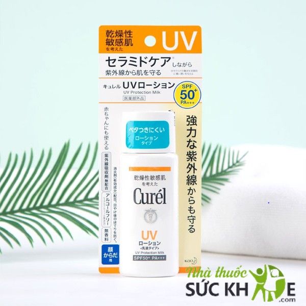 Kem chống nắng Nhật Bản Curel UV Protection Milk SPF50+ PA+++