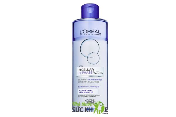 Nước tẩy trang cho da dầu L’Oréal Paris Skin Expert Bi-Phase Micellar Water