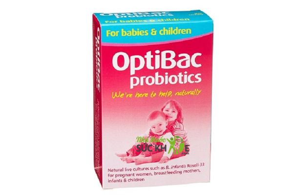 Men vi sinh Optibac hồng hỗ trợ tiêu hóa