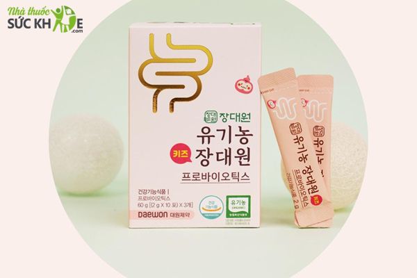 Men vi sinh Organic Jang Daewon Kids Probiotics cho bé từ 6 tháng