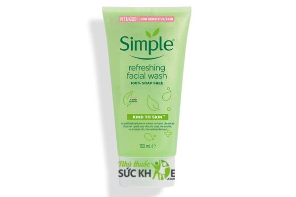 Sữa tắm rửa Simple Skin đồ sộ Skin Refreshing Facial Wash Gel