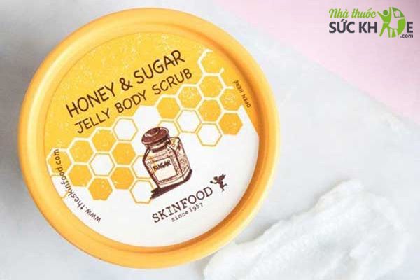 Tẩy tế bào chết body SkinFood Honey Sugar Jelly Body Scrub