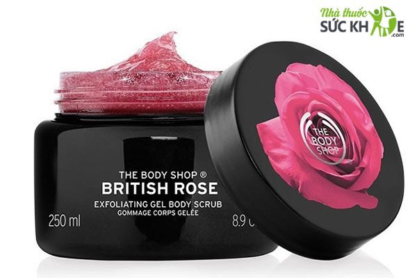 Tẩy tế bào chết cơ thể The Body Shop British Rose Exfoliating gel body scrub 250ml
