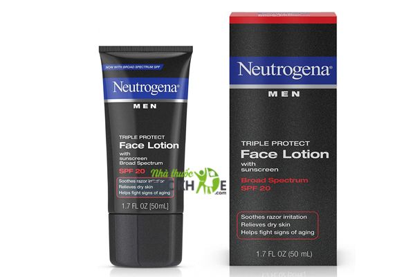 Kem dưỡng Neutrogena Men Triple Protect SPF 20