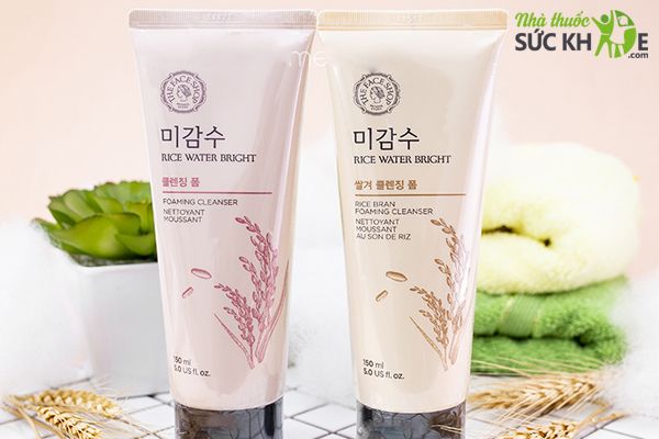 Sữa rửa mặt The Face shop Rice water bright cleansing Foam