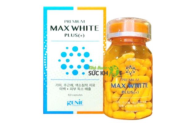 Viên uống trắng da Genie Premium Max White Plus
