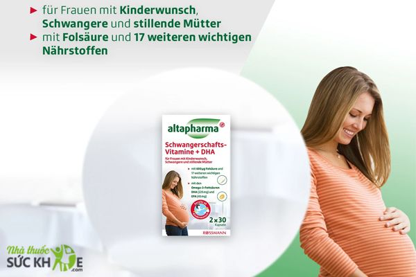 Vitamin tổng hợp cho bà bầu Altapharma Schwangerschafts Vitamine+DHA