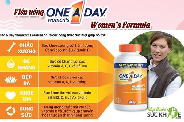 Vitamin tổng hợp cho nữ dưới 50 tuổi One A Day Women's Formula