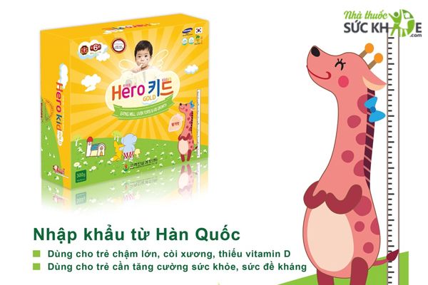 Siro bổ sung Vitamin tổng hợp cho trẻ của Hàn Quốc Hero Kid Gold