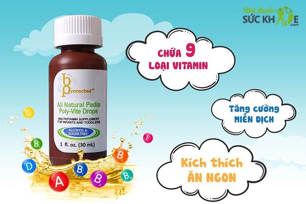 Pedia Poly Vite Drops - Vitamin tổng hợp cho trẻ biếng ăn