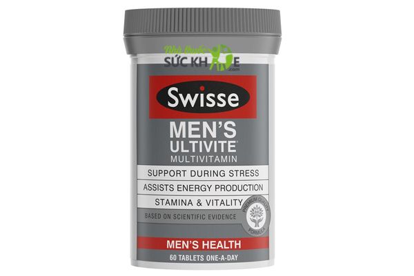 Vitamin tổng hợp cho nam Swisse Men’s Ultivite Multivitamin Úc, 60 viên