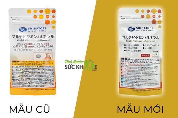 Vitamin tổng hợp Shiratori Multi Vitamin & Mineral Nhật Bản