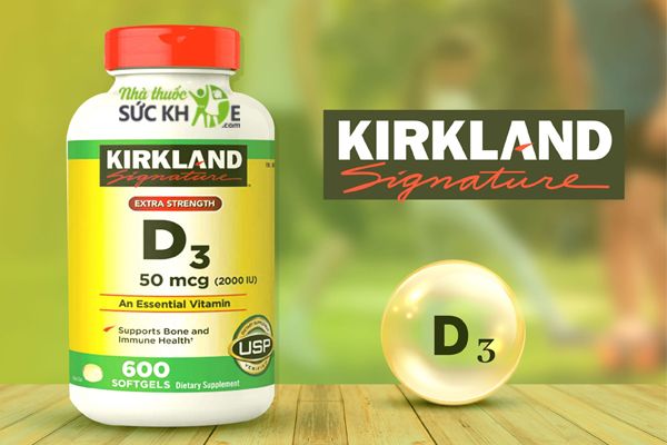 Vitamin D3 2000IU Kirland Signature của Mỹ
